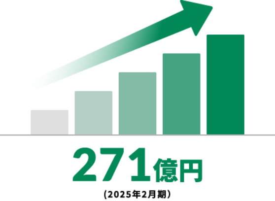 271億円(2025年3月期)